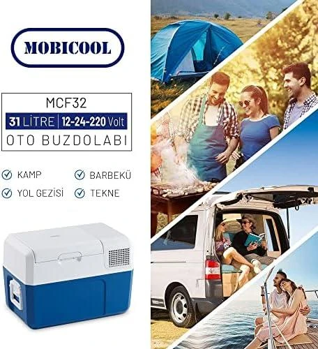 Mobicool kompresorinis kelioninis šaldytuvas MCF 32, +20 °C / –10 °C, 12V/24V/240V