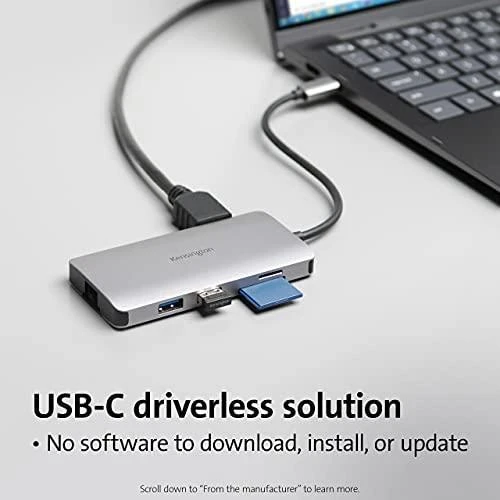 Kensington USB-C adapteris su prijungtais priedais
