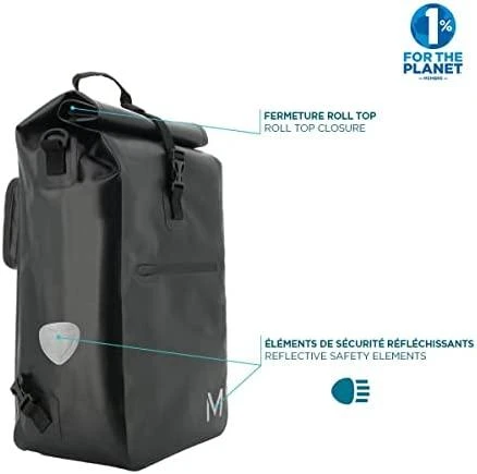 Mobilis Mobilis BIKE - Bike Backpack / Pannier 25L 14-15,6" - Juodas