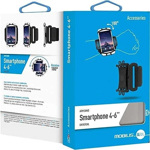 Mobilis Mobilis ARM BAND 4-6IN . mobiliojo telefono dėklas 15,2 cm (6'') Dėklas na szaty Juodas
