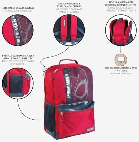 CERDÁ Marvel Spiderman casual backpack 45cm