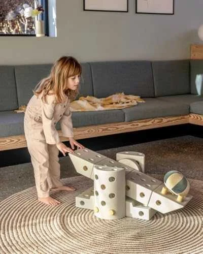 „Modu Dreamer Blocks 12in1“ – dideli, kūrybingi EPP putplasčio blokeliai | Smėlio pilka