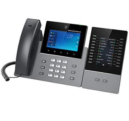 Grandstream IP telefonas su GBX20 išplėtimo moduliu