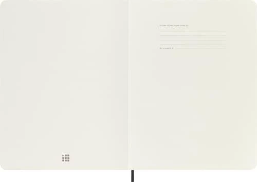 *Užrašų knygutė Moleskine 19x25cm, taškuotais lapais, minkštu viršeliu, juodos spalvos