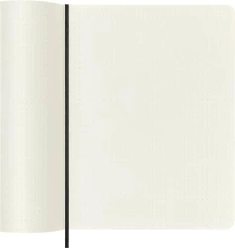 *Užrašų knygutė Moleskine 19x25cm, taškuotais lapais, minkštu viršeliu, juodos spalvos