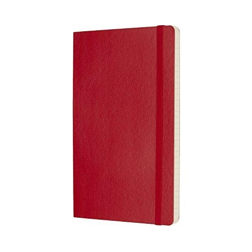 Moleskine Srl Užrašų knygutė Moleskine Classic 13x21cm, linijomis, minkštu viršeliu, raudonos spalvos