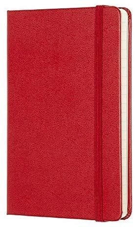 „Moleskine Staff Moleskine“ kišeninis užrašų knygelė su linijomis, kietais viršeliais, raudona