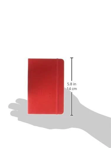 *Užrašų knygutė Moleskine Classic 9x14cm, linijomis, minkštu viršeliu, raudonos spalvos