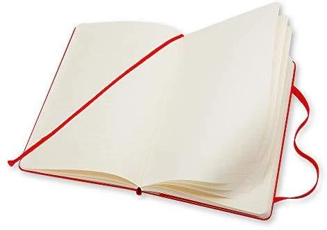 „Moleskine Staff Moleskine“ kišeninis užrašų knygelė su linijomis, kietais viršeliais, raudona