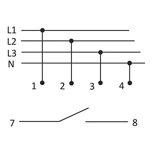 F&F Fazių gedimas ir asimetrijos sekos relė 10A 1NO 4sek 55V CKF-B