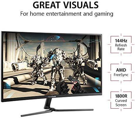 Monitorius VIEWSONIC VX2458-c-mhd (24", TFT, FullHD 1920x1080, DisplayPort, HDMI, juodos spalvos)