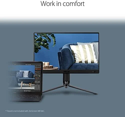 Monitorius ASUS MB166C, 15.6", 1920x108, 60Hz, IPS, 5ms