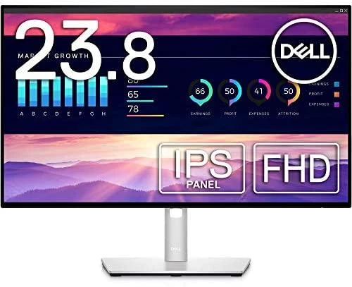 Monitorius Dell UltraSharp U2422H, 23.8 ", IPS, FHD, 1920 x 1080, 16:9, 5 ms, 250 cd/m²