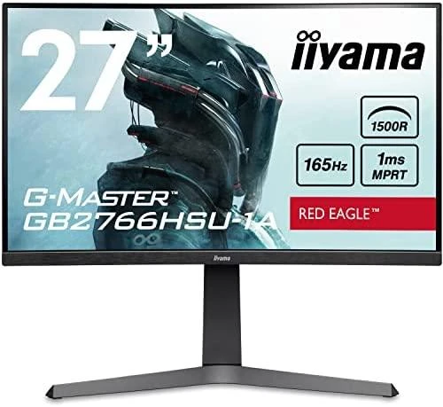 IIYAMA GB2766HSU-B1 27 colių ETE VA FHD Curved Gaming 1500R 16:9 3000:1 250cd/m2 1ms 2xHDMI