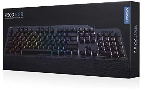 Lenovo | Legion K500 RGB | Iron pilkas top cover and juodas body | Mechaninė klaviatūra žaidimams | su laidu | US | Iron pilkas top cover and juodas body