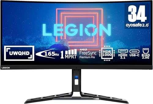 Monitorius LENOVO LEGION Y34WZ-30 34 colių UWQHD MINI-LED (3440X1440) VA PANEL/720NITS/180HZ/110DPI/1MS/HDMI/DP 1.4/USB-C 3.2 (3 METŲ GARANTIJA)