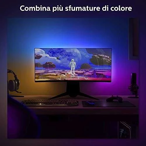 „Philips Hue Gradient PC Lightstrip“ 32–34 colių pradinis rinkinys | 19 W