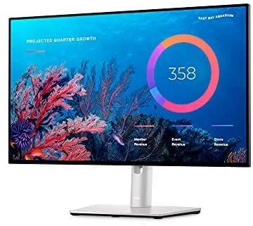 Monitorius Dell LCD U2422HE 23.8 ", IPS, FHD, 1920 x 1080, 16:9, 5 ms, 250 cd/m², Sidabrinis, HDMI jungtys