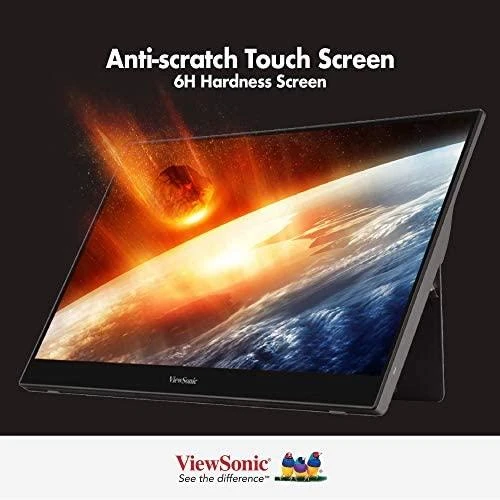 Monitorius ViewSonic TD1655 - 15.6" | IPS | FHD | 6 ms | 60 Hz | Jutiklinis ekranas, Portable