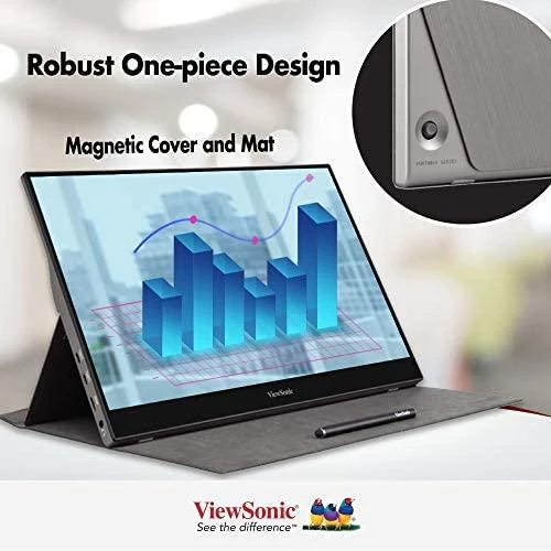Monitorius ViewSonic TD1655 - 15.6" | IPS | FHD | 6 ms | 60 Hz | Jutiklinis ekranas, Portable