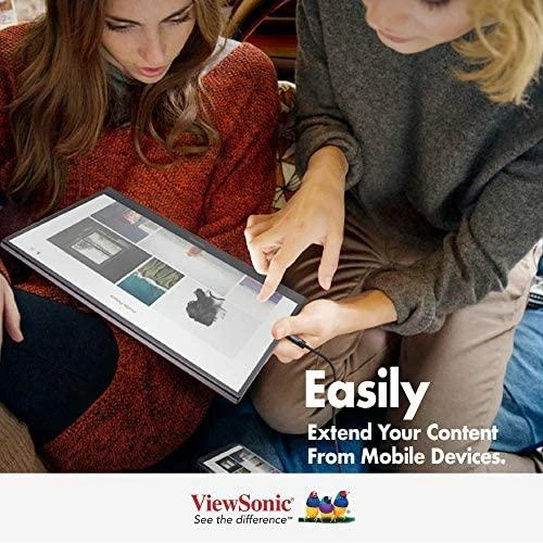 Monitorius ViewSonic TD1655 - 15.6" | IPS | FHD | 6 ms | 60 Hz | Jutiklinis ekranas, Portable