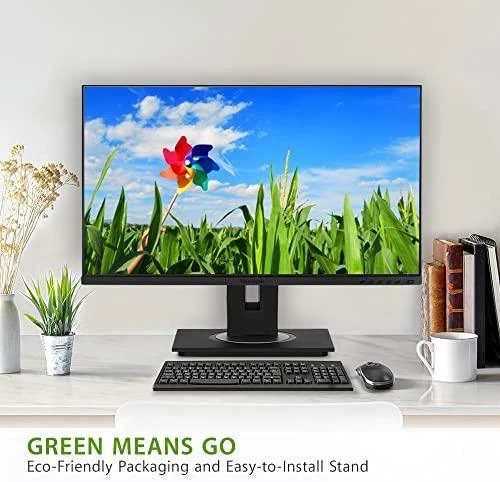 ViewSonic VG2448a-2 24 colių „Full HD Monitorius SuperClear® IPS LED“ su berėme krašteliu trijose pusėse su VGA, HDMI, „DipsplayPort“, 4 USB jungtimis, garsiakalbiais ir visiškai ergonomišku stovu, dideliu pakreipimo kampu, dviejų krypčių pasukimu, plonam klientui montuojamu dizainu.