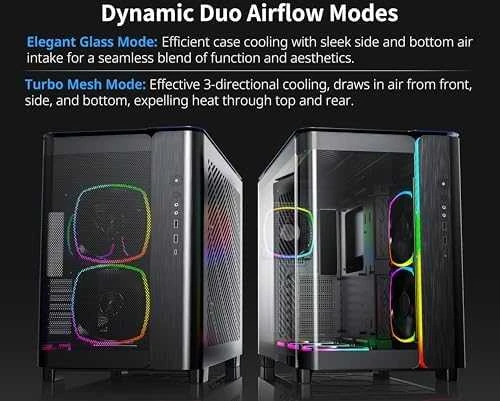 Montech KING 95 PRO Mid Tower, Tempered Glass, ARGB – Juodas