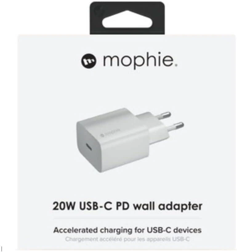 Mophie 20W tinklo adapterio pakuotė