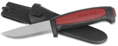 Peilis MORAKNIV® PRO C, anglinio plieno geležtė 91x2mm raudonas