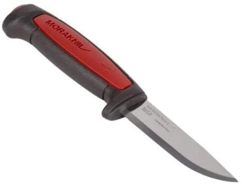 Peilis MORAKNIV® PRO C, anglinio plieno geležtė 91x2mm raudonas