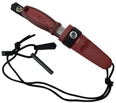 Peilis Morakniv® Eldris Raudona, su ugnies skeltuvu