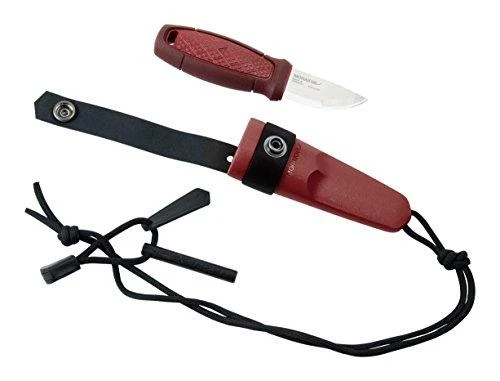 Peilis Morakniv® Eldris Raudona, su ugnies skeltuvu