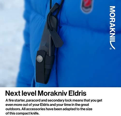 Peilis Morakniv® Eldris Raudona, su ugnies skeltuvu