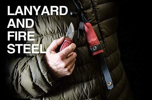 Peilis Morakniv® Eldris Raudona, su ugnies skeltuvu