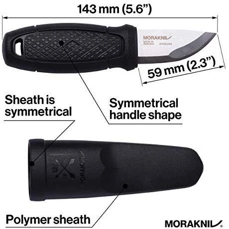 Peilis Morakniv® Eldris Raudona, su ugnies skeltuvu