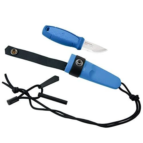 Morakniv® Eldris peilis ant kaklo, mėlynas, "Fire Starter" rinkinys