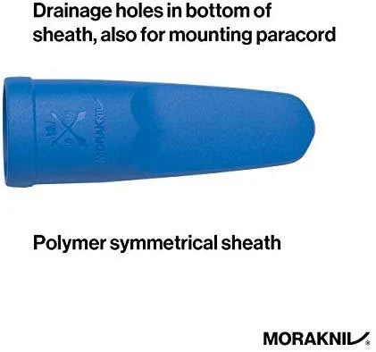 Morakniv® Eldris peilis ant kaklo, mėlynas, "Fire Starter" rinkinys