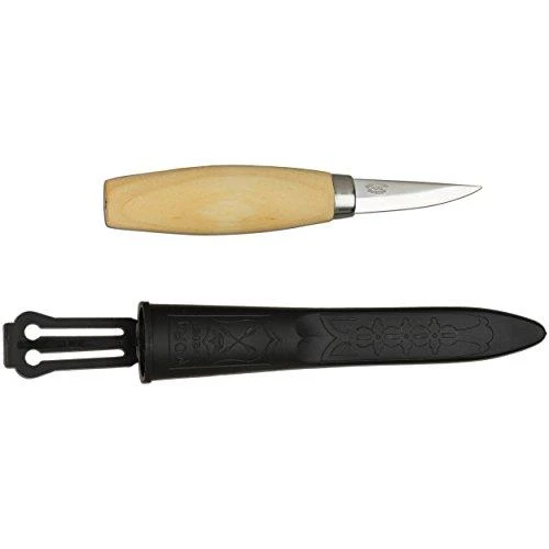 Medžio drožinėjimo peilis Morakniv® 120, tiesus, geležtė 60x2,7mm. Laminuotas plienas, beržinė rankena