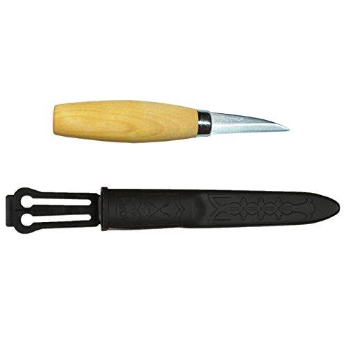 Medžio drožinėjimo peilis Morakniv® 122, tiesus, geležtė 79x2,7mm. Laminuotas plienas, beržinė rankena