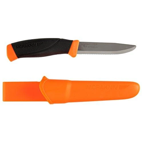 Gelbėjimo peilis Morakniv Companion F, nerūdijantis plienas, raudonas