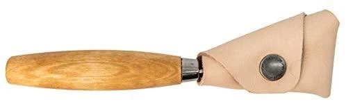 Šaukštų drožinėjimo peilis Morakniv® 163, lenkta geležtė 70x2,5mm. 25mm vidinis skersmuo. Dvigubi ašmenys, beržinė rankena