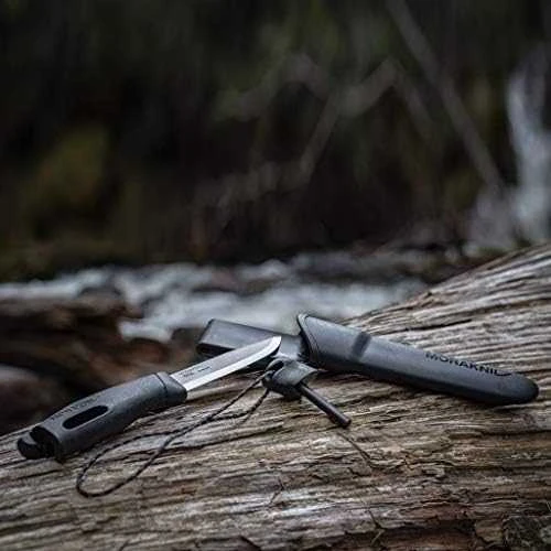 Morakniv Stovyklavimo peilis su ugnies skeltuvu Companion spark (S), 104mm, juodas