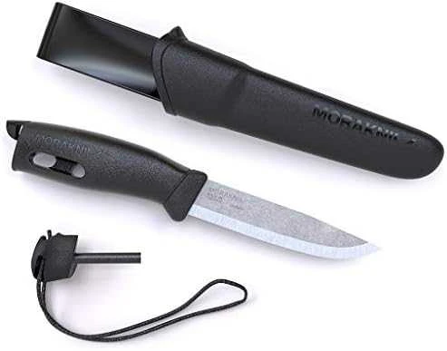 Morakniv Stovyklavimo peilis su ugnies skeltuvu Companion spark (S), 104mm, juodas