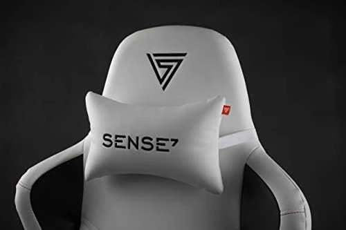 Žaidimų kėdė SENSE7 Spellcaster Senshi XL, Balta (odinė)