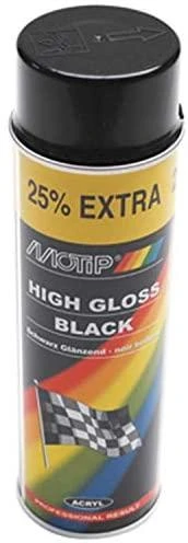 MOTIP juodi blizgantys dažai purškiami 500ml