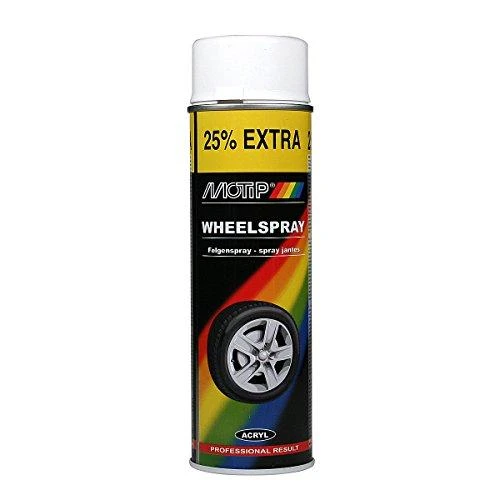 Motip Wheel Spray baltų ratlankių dažų aerozolis