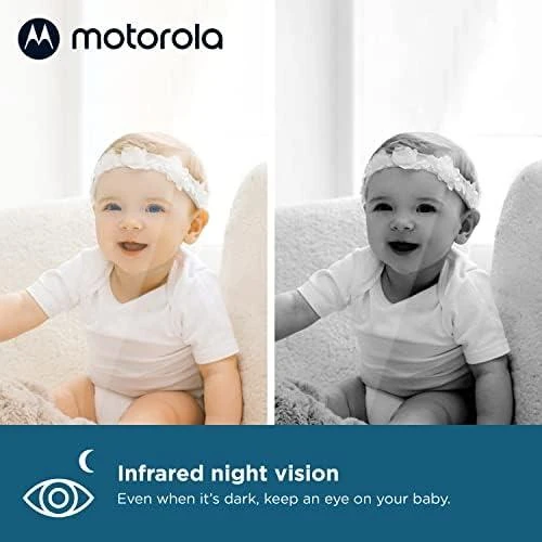 Kūdikio stebėjimo kamera Motorola VM34 4.3", Baltos spalvos