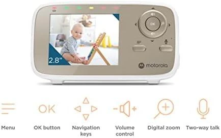 Kūdikių stebėjimo kamera Motorola VM483, 2,8" (laidinė mobili auklė)
