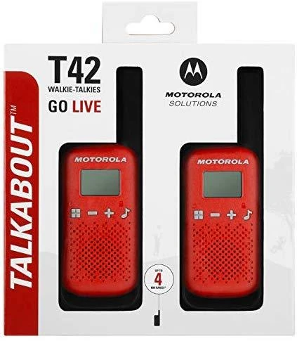 Radijo stotelės - racijos MOTOROLA Talkabout T42 Raudona 2 vnt.