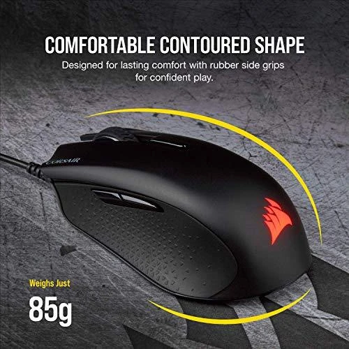 Corsair Harpoon RGB PRO FPS/MOBA Pelė žaidimams, Juodas, 12000 DPI, Optinė